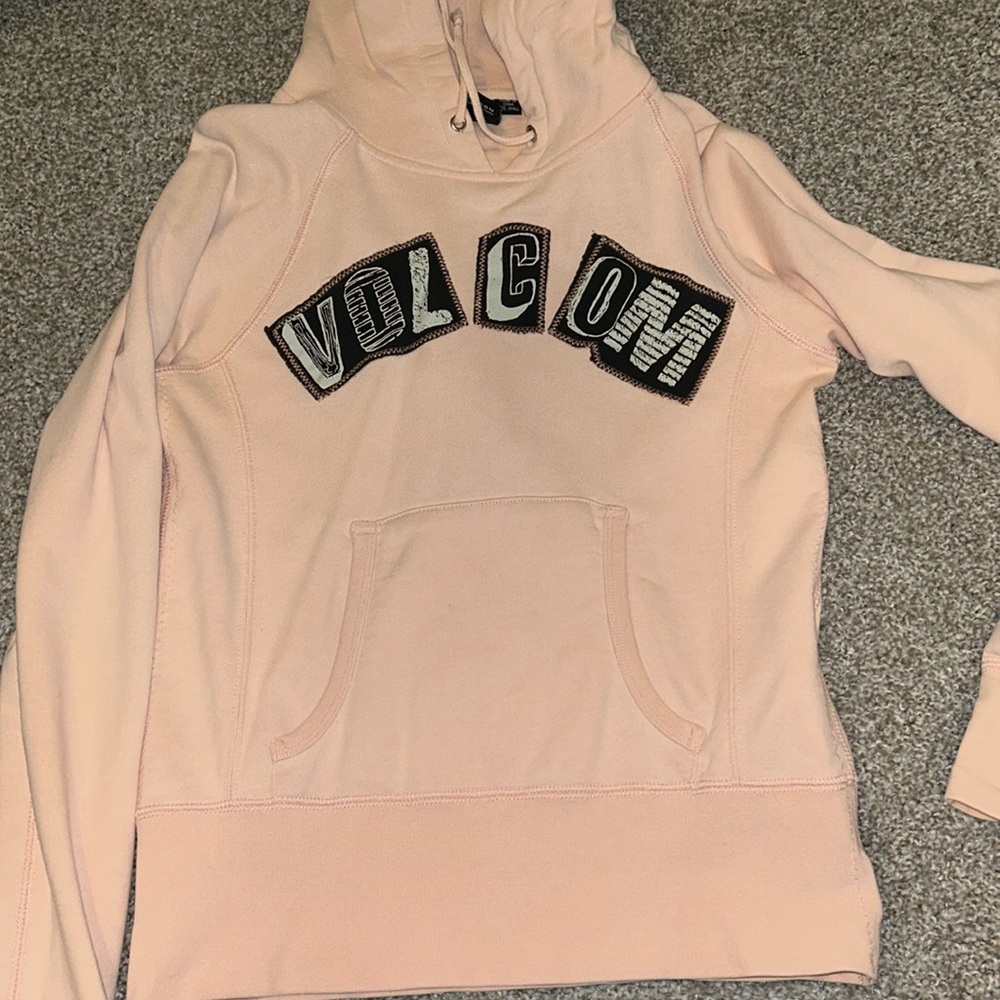 Volcom Vintage- light pink pullover sweater